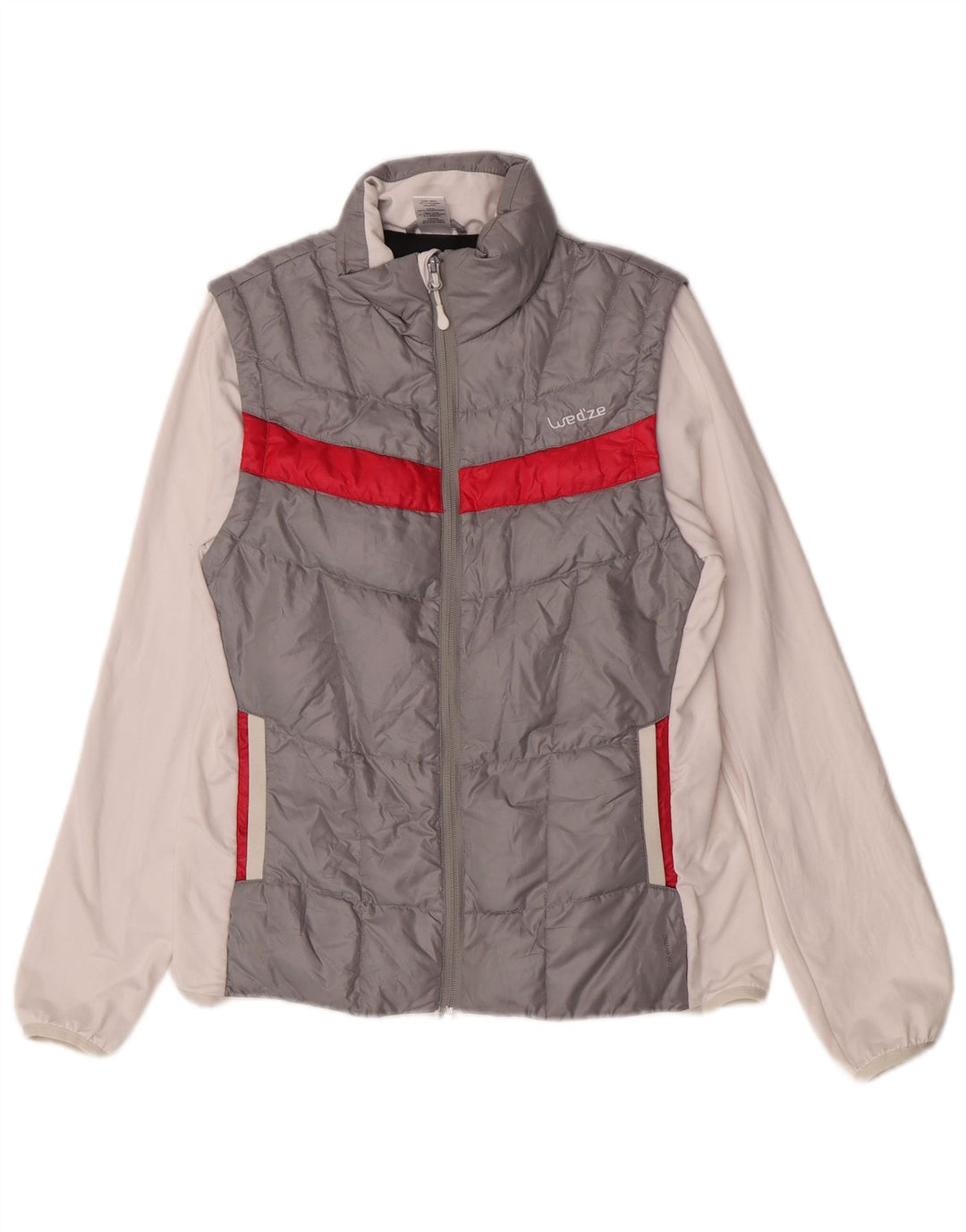 Wedze Veste matelassée pour femme UK 10 Small Gris Colorblock Polyester