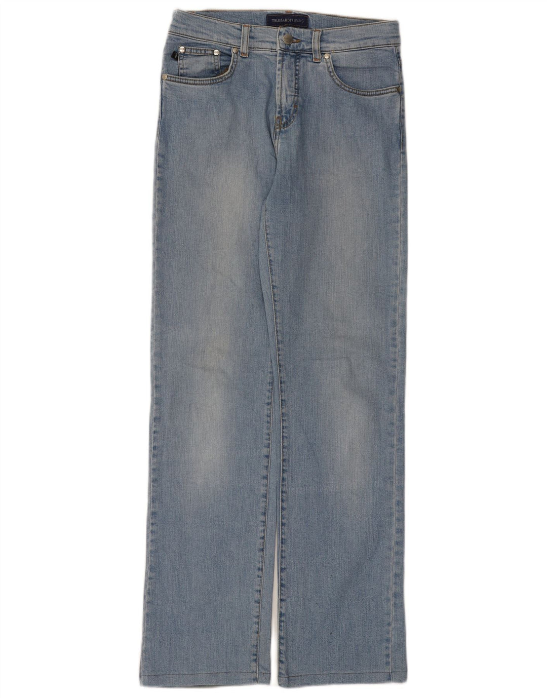 Trussardi Jean Droit W29 L31 Bleu Coton Femme