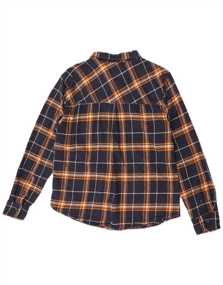 Mountain Warehouse Chemise en flanelle pour homme à carreaux bleu marine
