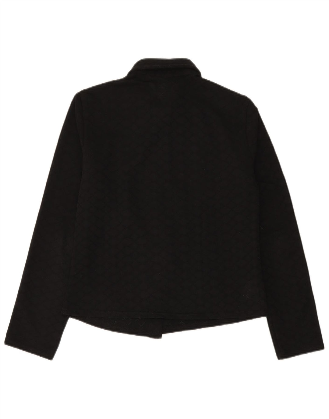BENETTON Chemisier court pour femme IT 46 Large Noir Polyester