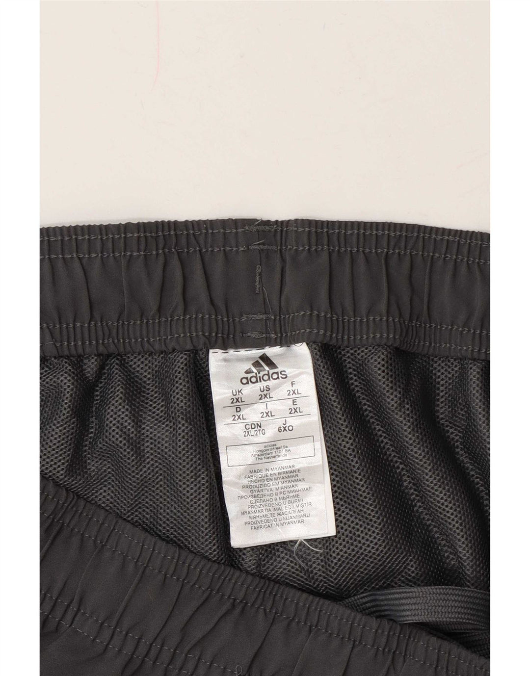 Adidas Short de sport pour homme 2XL Gris Polyester