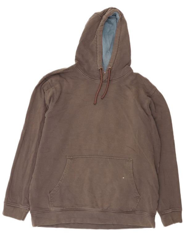 Mountain Warehouse Pull à capuche pour homme en coton gris Taille L