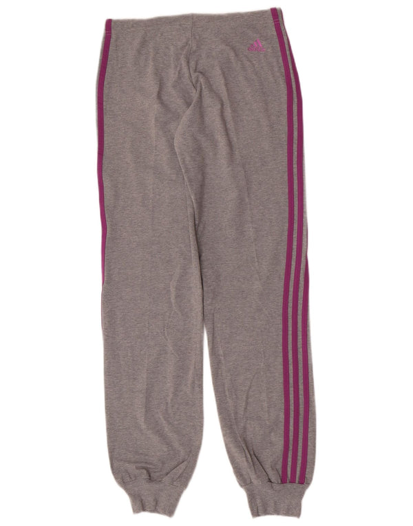 Adidas Pantalon de survêtement pour femme Joggers UK 12 Gris moyen Coton
