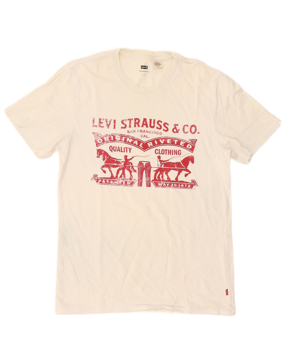 Levi's Tee-Shirt Graphic Homme Petit Blanc