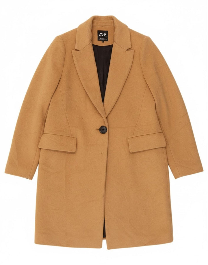 Zara Manteau Femme UK 14 Beige Moyen