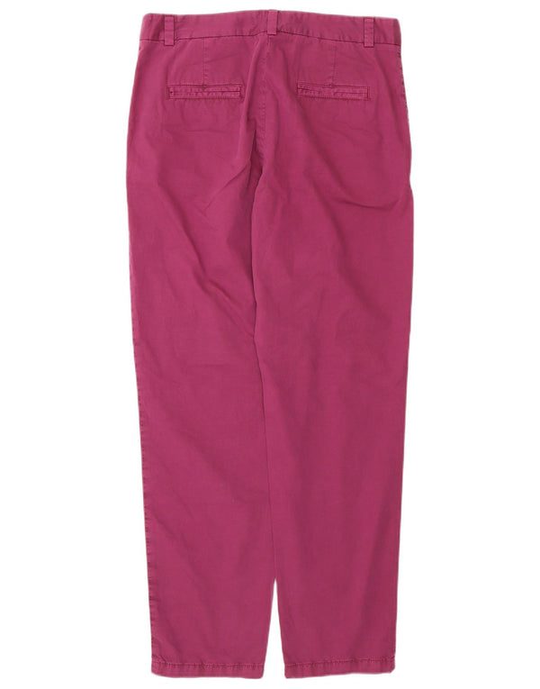 Marks & Spencer Pantalon chino droit pour femme UK 10 Small W32 L30 Violet