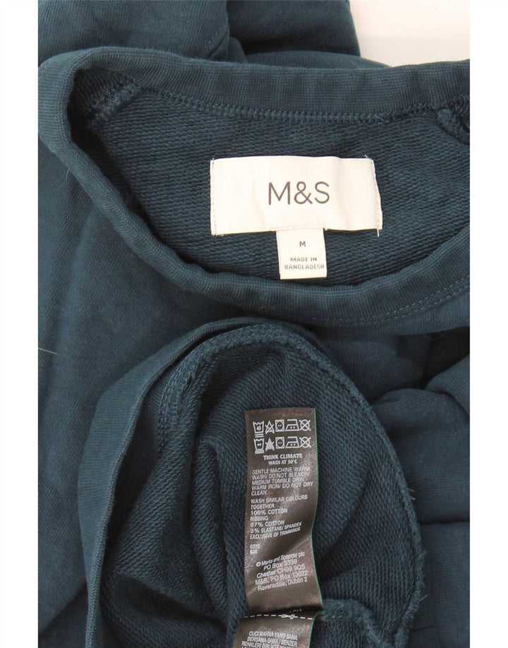 Marks & Spencer Sweat-Shirt Homme Bleu Moyen Coton
