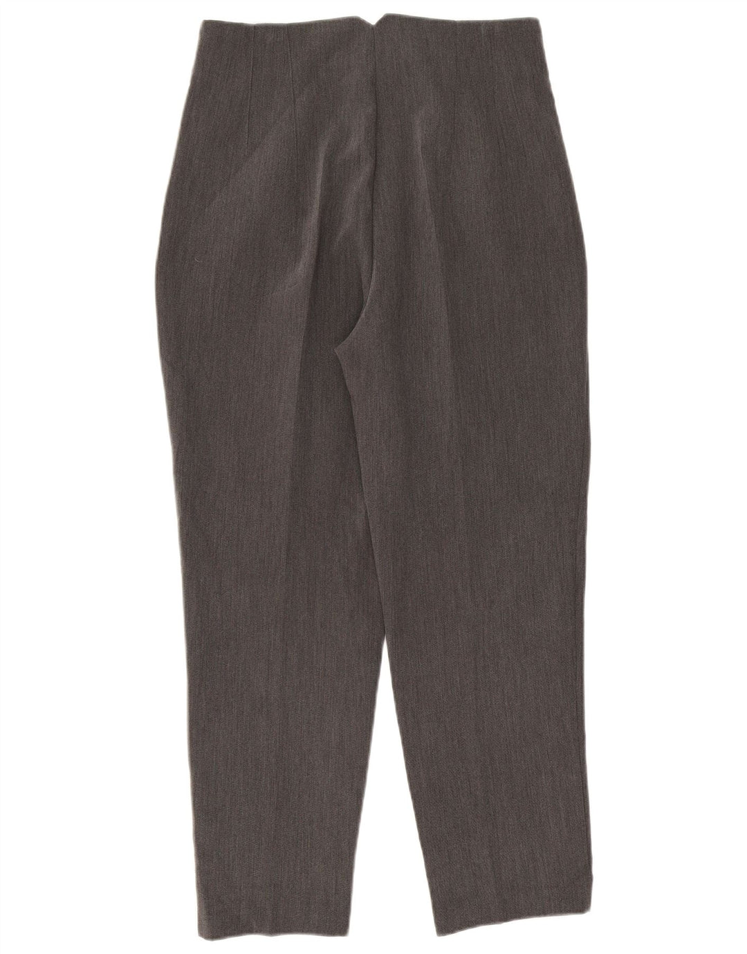 Zara Pantalon de Costume Taille Haute Femme Large W30 L26 Gris Polyester