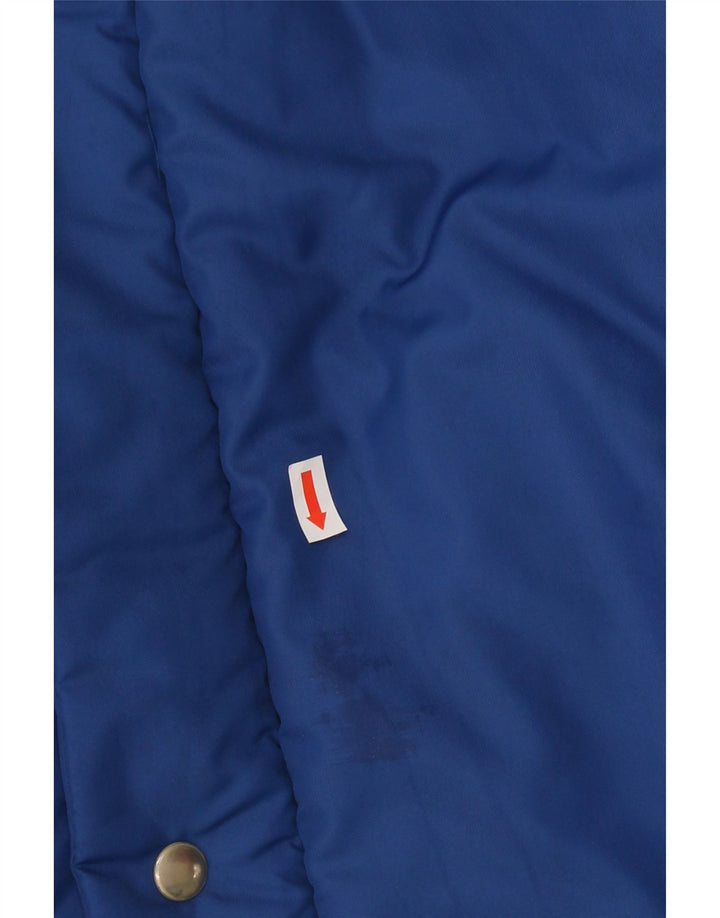 VINTAGE Mens Padded Bomber Jacket IT 52 XL Blue Vintage Vintage and Second-Hand Vintage from Messina Hembry 