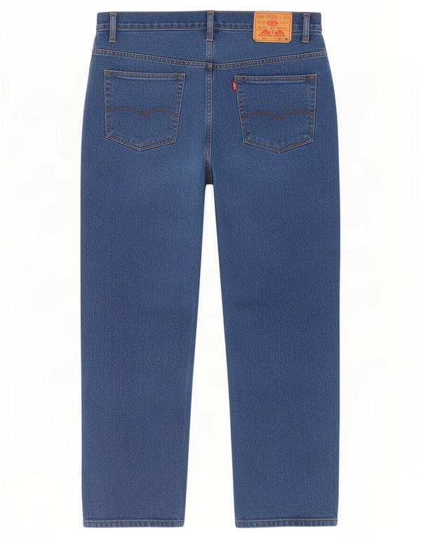 Vintage Homme 901 Jean Droit W36 L30 Bleu