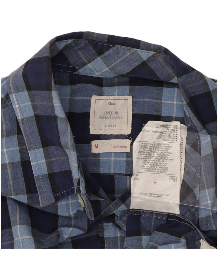 GAP Chemise Homme Bleu Marine Moyen Carreaux Coton