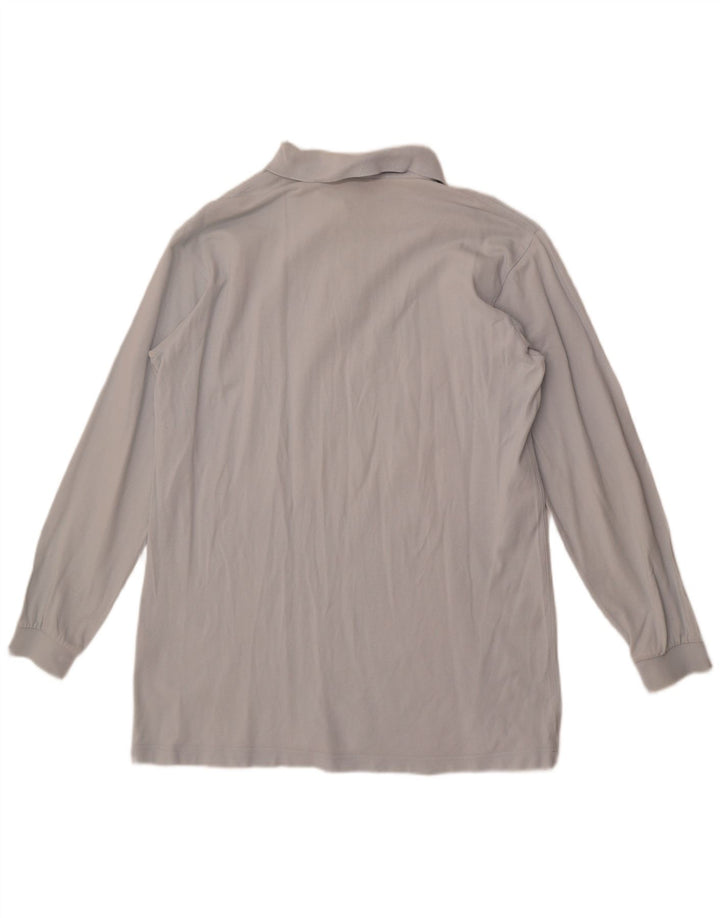 Kappa Polo à Manches Longues Homme Bleu Moyen Coton