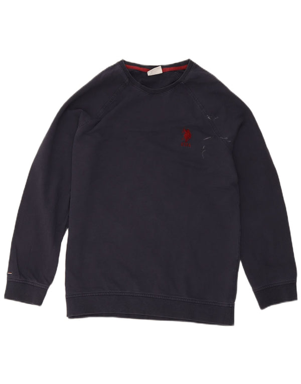 U.S. Polo Assn. Sweat-shirt pour femme UK 44 Large Bleu Marine Coton