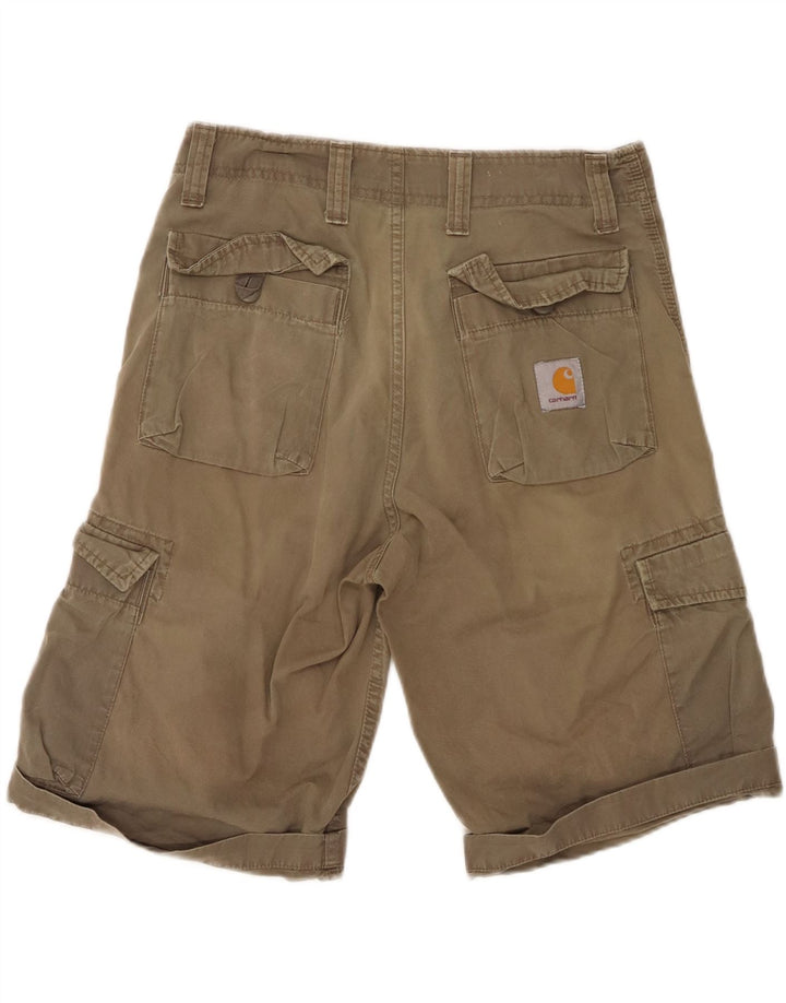 CARHARTT Short Cargo Homme W30 Coton Kaki Moyen