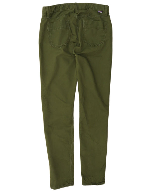 Patagonia Pantalon décontracté slim pour femme US 6 Medium W30 L31 Vert Coton