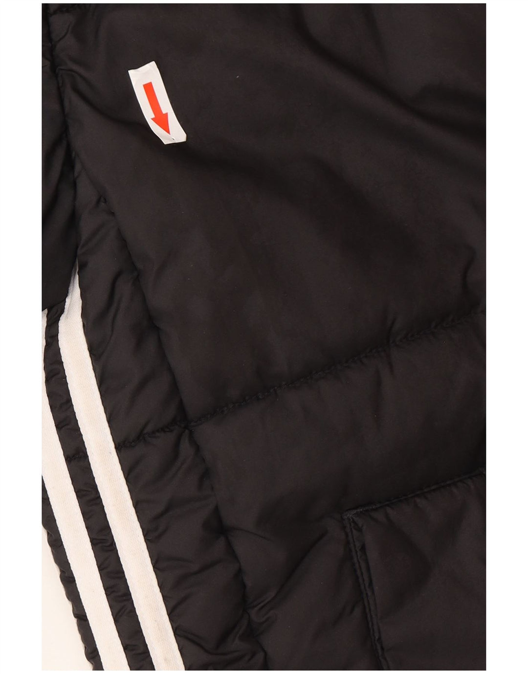 Adidas Veste matelassée surdimensionnée pour femme UK 10 Petit Noir Polyester