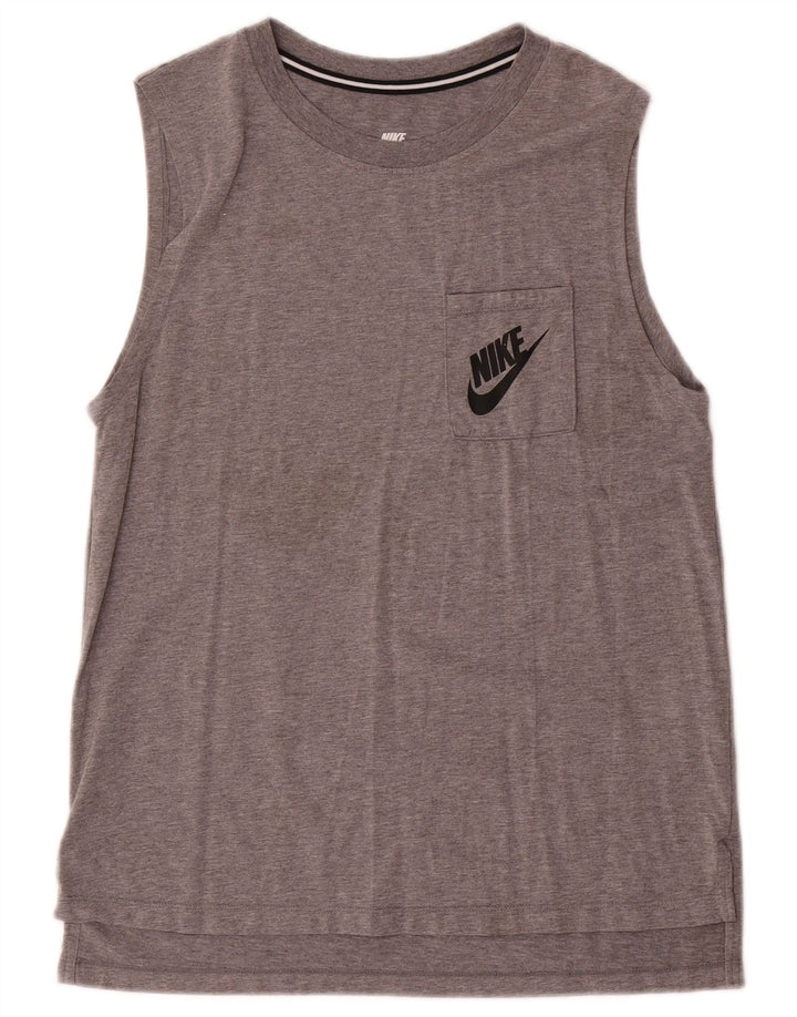 Nike Hommes Débardeur Petit Gris Moucheté Modal