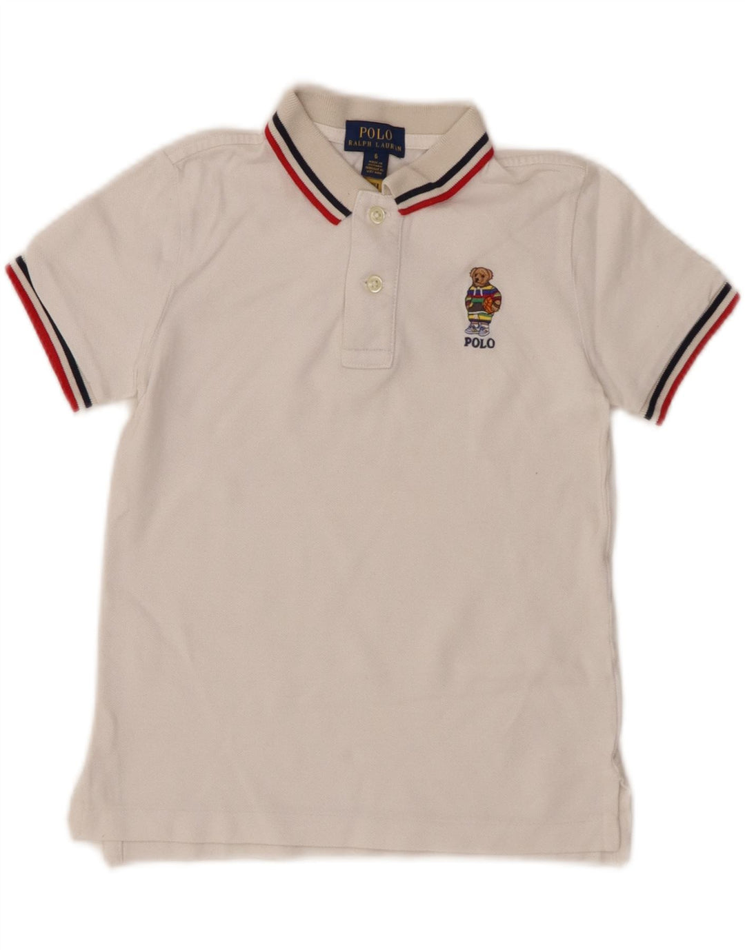 Polo RALPH LAUREN Garçon 5-6 ans Blanc
