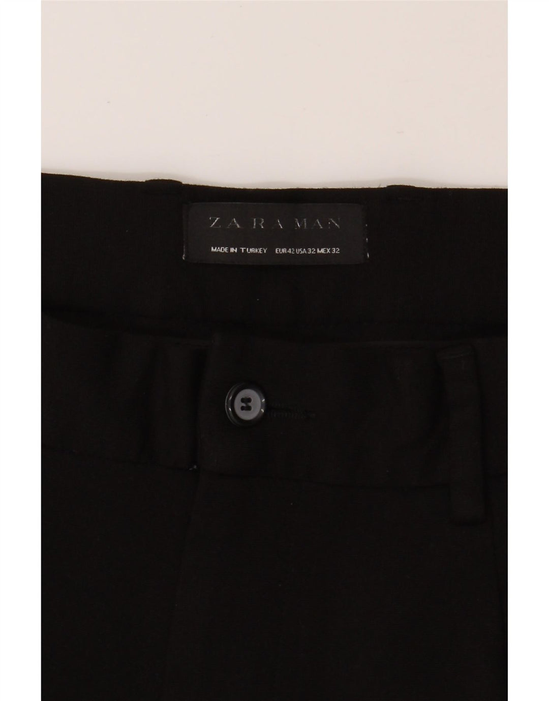 ZARA Mens Pegged Chino Shorts EU 42 Large W32  Black Viscose Vintage Zara and Second-Hand Zara from Messina Hembry 