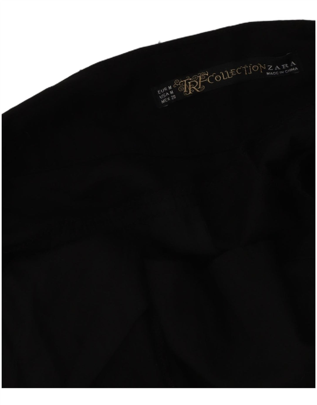 Zara Femme Pantalon Court Slim Moyen W28 L27 Noir