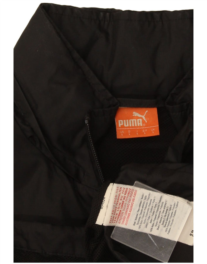 Puma Veste de survêtement pour homme en nylon noir Taille L