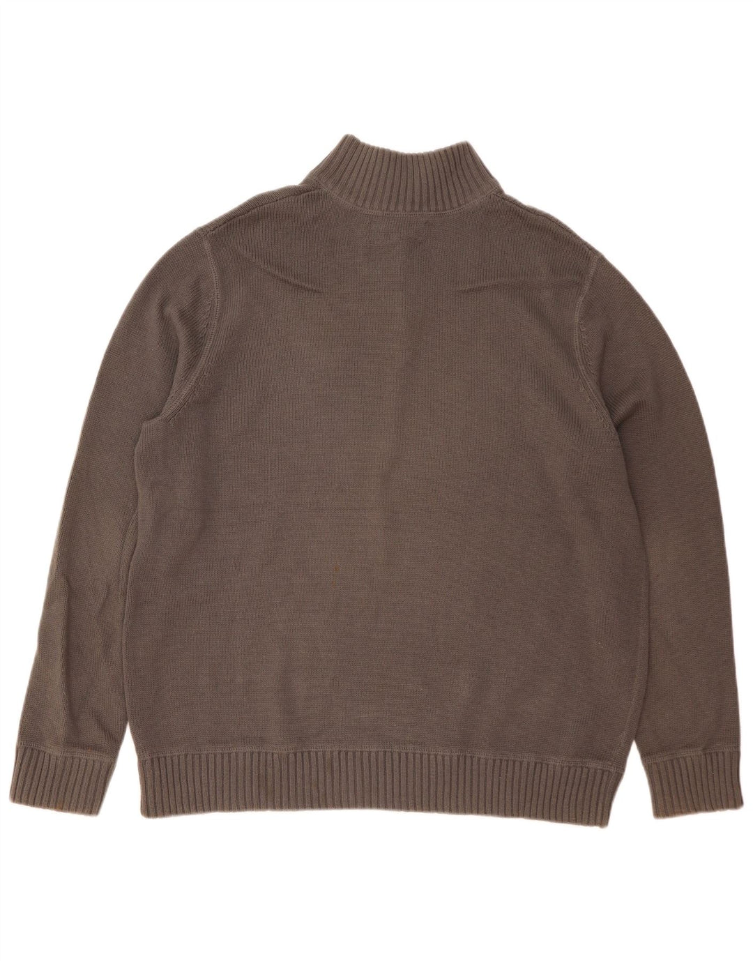 EDDIE BAUER Pull col zippé homme XL gris coton