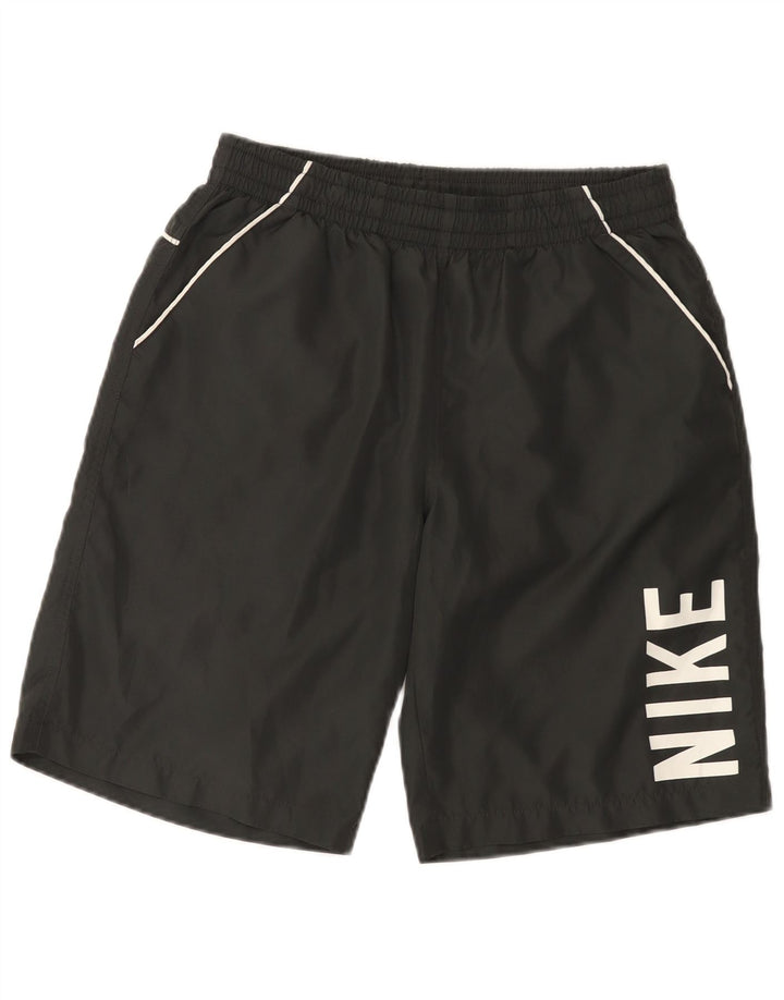 Nike Short de sport graphique pour homme Noir moyen Polyester