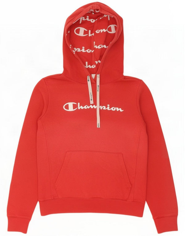 Champion Pull à capuche graphique pour femme UK 14 Rouge moyen
