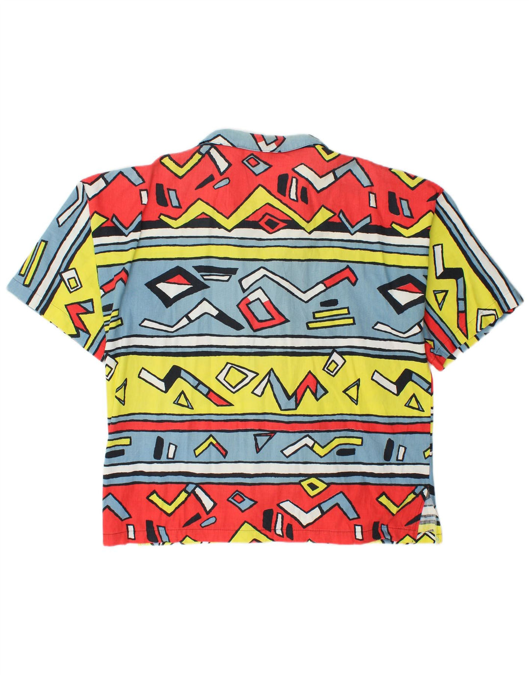 Rio Chemise à Manches Courtes Homme Large Coton Géométrique Multicolore