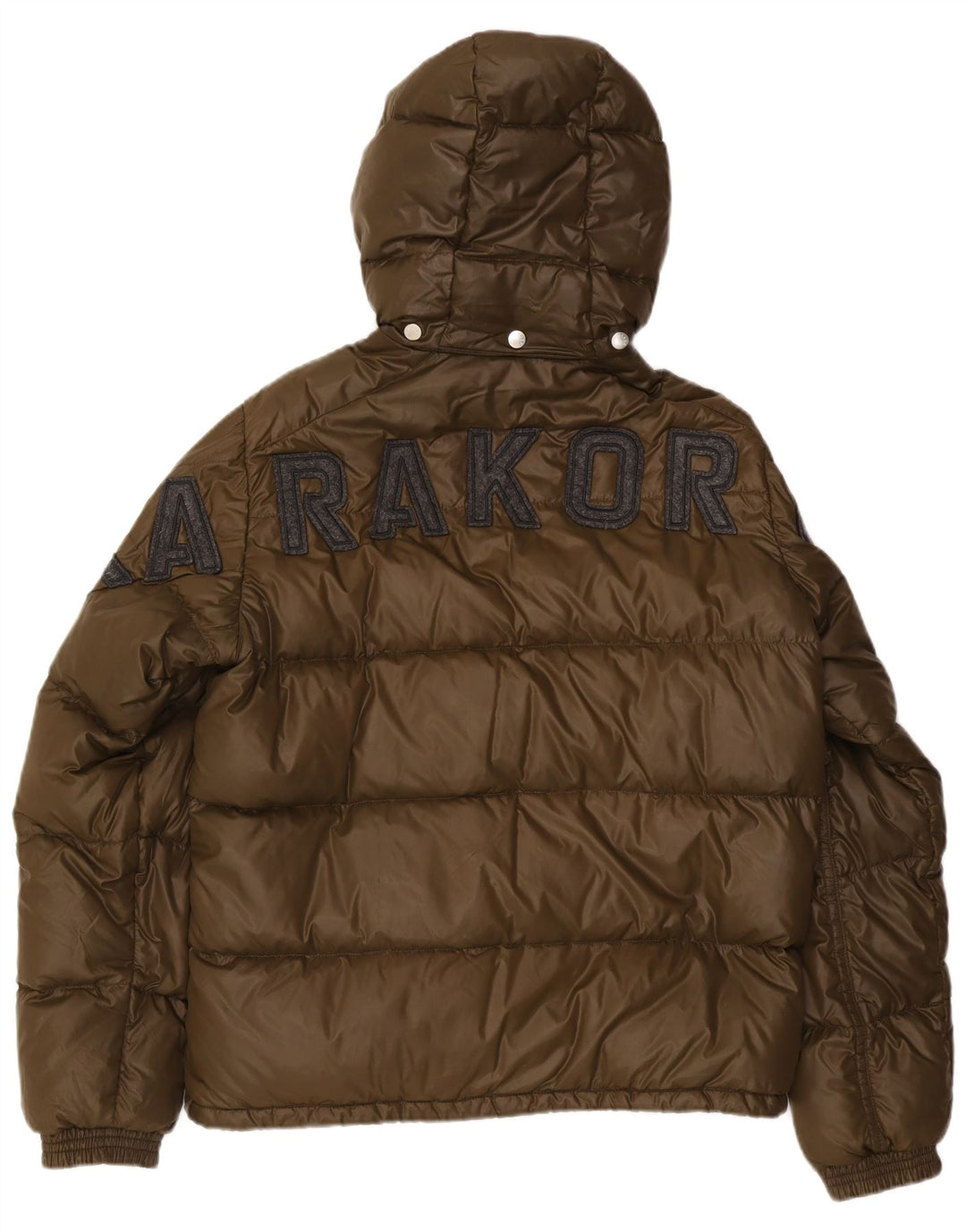 Moncler Veste matelassée à capuche graphique pour homme Taille 5 2XL Kaki Polyamide