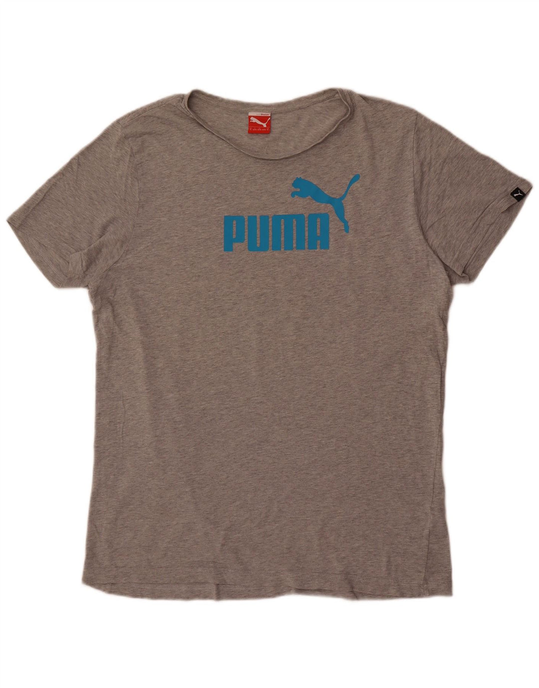 Puma T-Shirt Graphique Top XL Homme Gris Moucheté