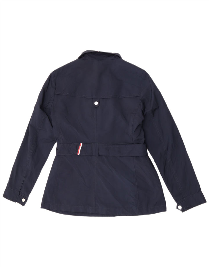 Tommy Hilfiger Veste utilitaire pour femme UK 10 Small Bleu marine Polyester