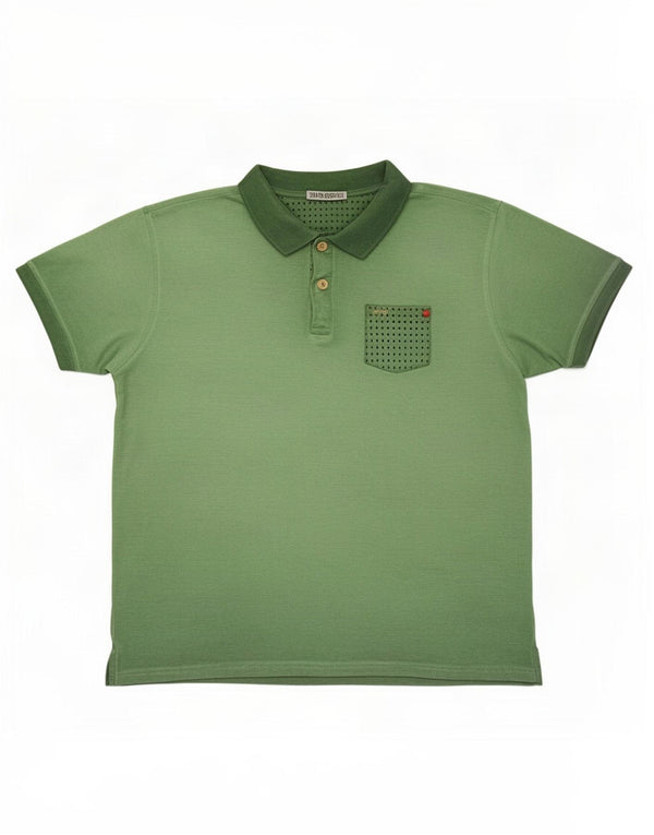 BACI & ABBRACCI Polo Homme 3XL Vert Coton