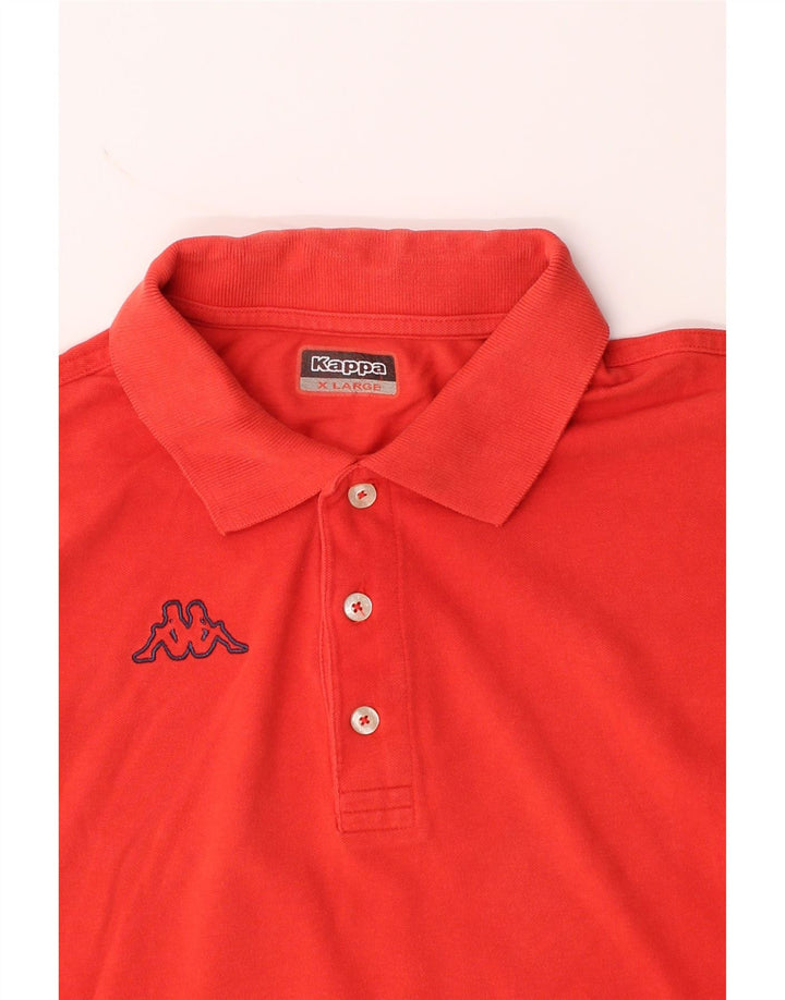 KAPPA Mens Polo Shirt XL Red Cotton Vintage Kappa and Second-Hand Kappa from Messina Hembry 