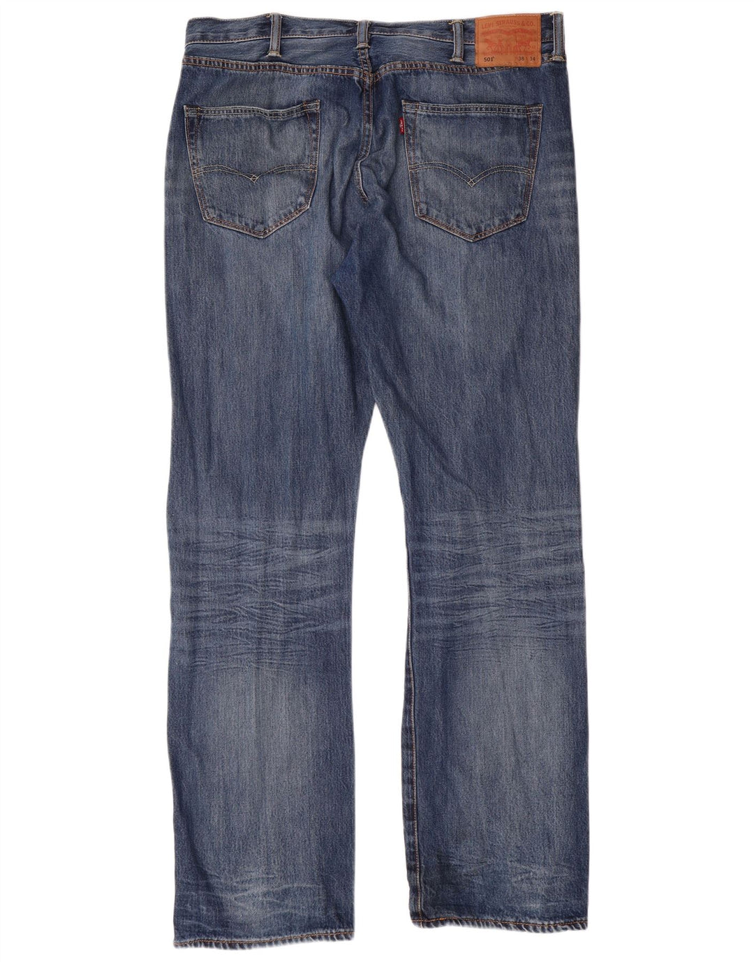 LEVI'S Jean Droit 501 Homme W38 L34 Bleu Coton