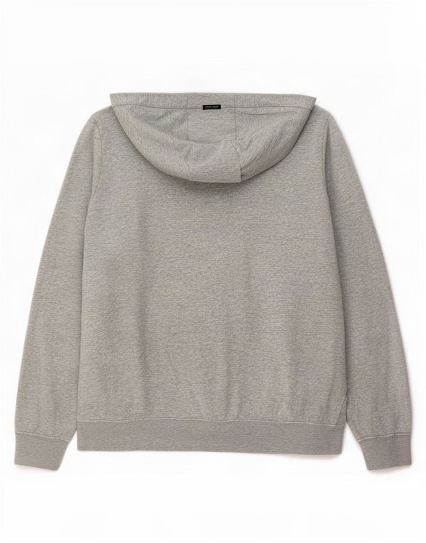 Nike Pull à capuche zippé pour femme UK 16 Grand coton moucheté gris