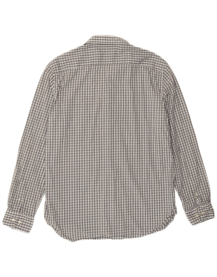 French Connection Chemise Homme Large Gris Vichy Coton