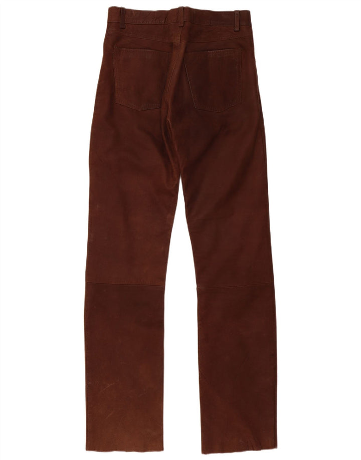 ENJOY Pantalon en cuir pour homme W30 L34 Marron