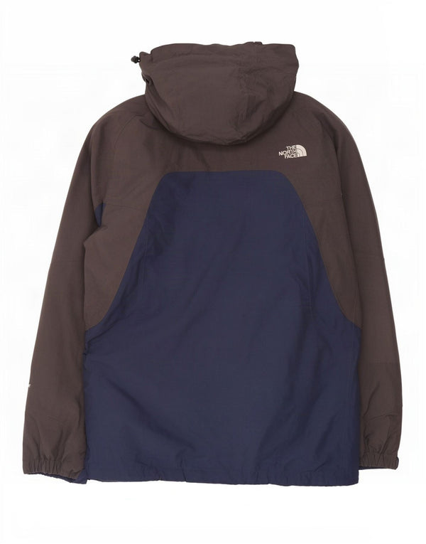 The North Face Veste de pluie à capuche pour homme UK 42 XL Bleu marine Colourblock