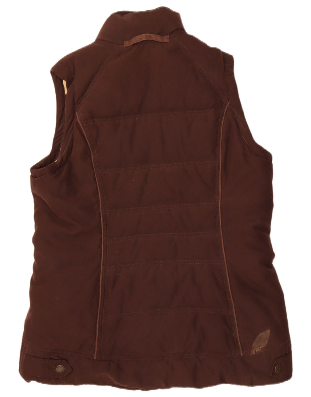 Musto Gilet rembourré pour femme UK 16 Large Marron Polyester