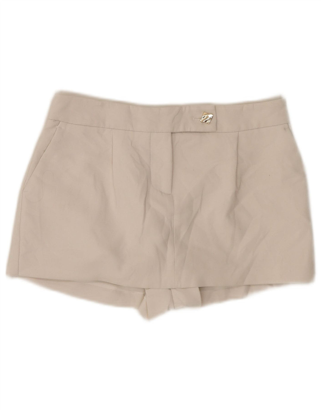 Zara Femme Jupe-short UK 6 XS W30 Blanc Viscose