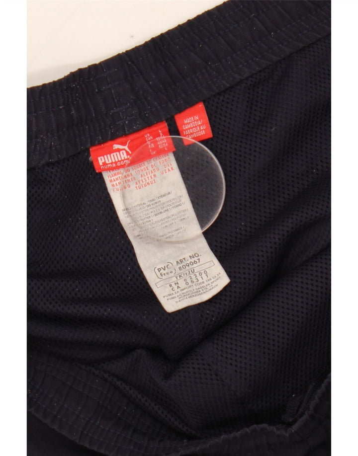 Puma Pantalon de Survêtement Graphique Homme Bleu Marine Large Polyester