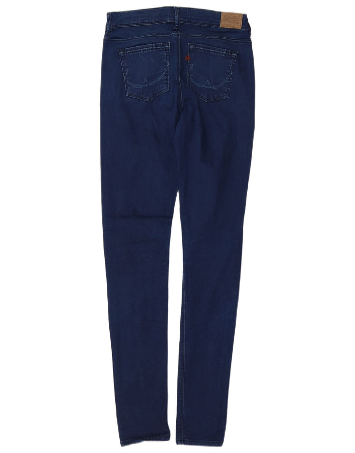 SUPERDRY Jean Super Skinny Femme W28 L32 Bleu Coton