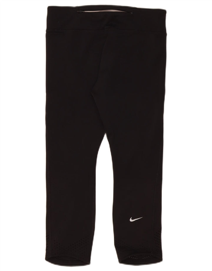 Nike Legging Capri Dri Fit pour femme UK 12 Noir moyen