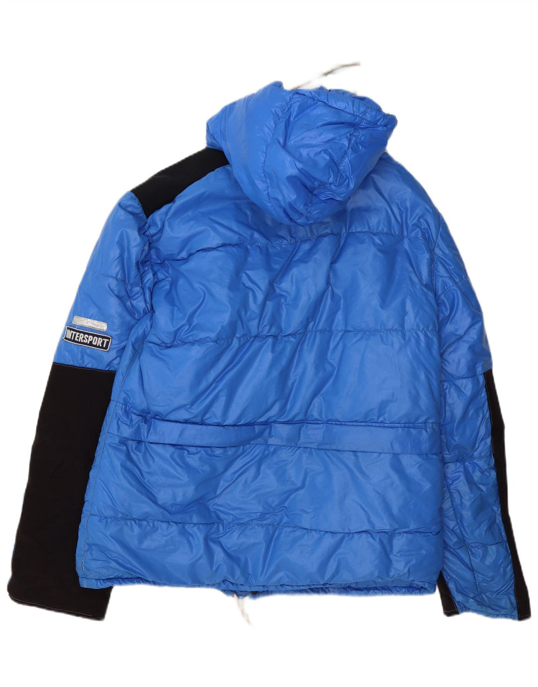 veste matelassée à capuche vintage pour hommes IT 50 Grand bleu colourblock polyamide