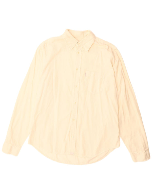 Calvin Klein Jeans Chemise en velours côtelé pour homme 2XL en coton blanc cassé