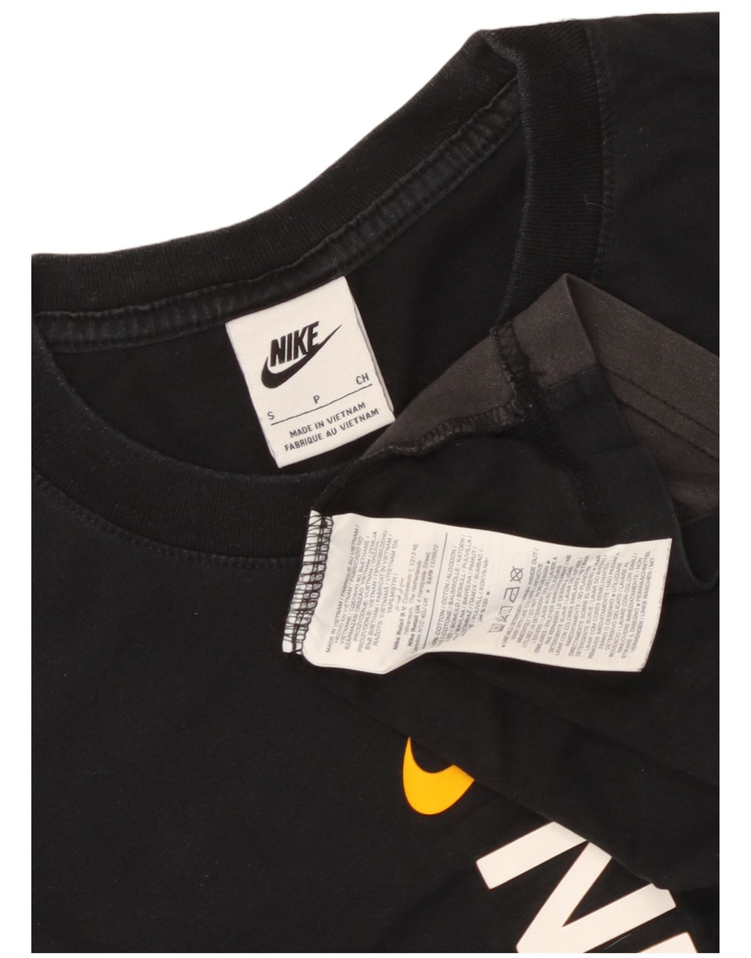 Nike T-shirt graphique pour homme en coton color block Noir Taille S