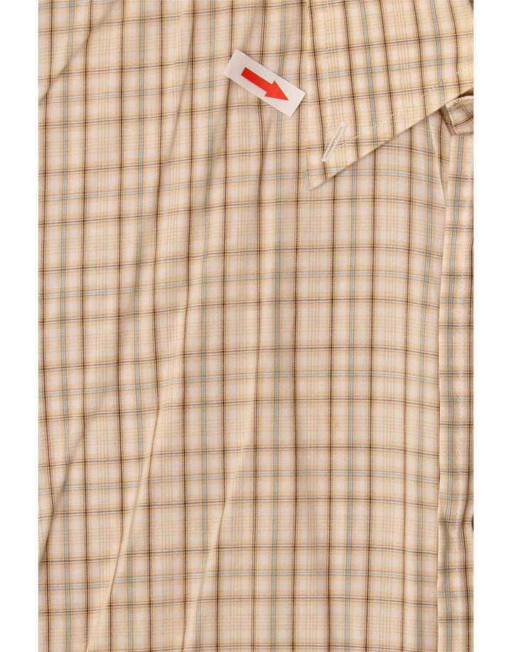 Trussardi Chemise En Coton À Carreaux Beige Moyen |