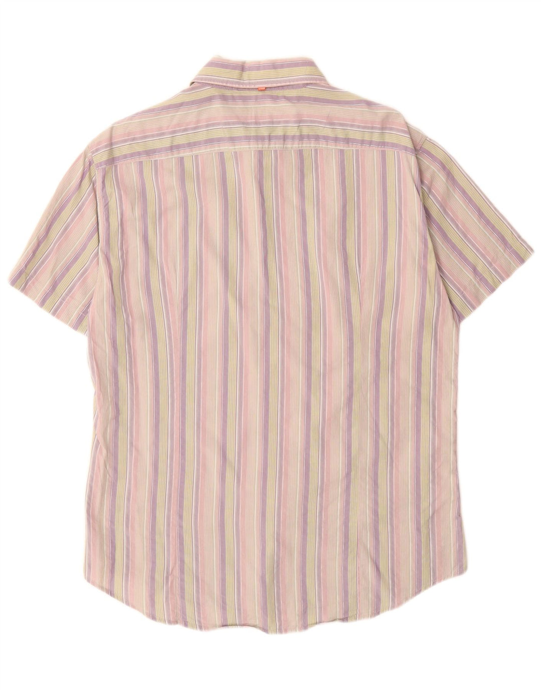 Hugo Boss Chemise à manches courtes en coton à rayures multicolores