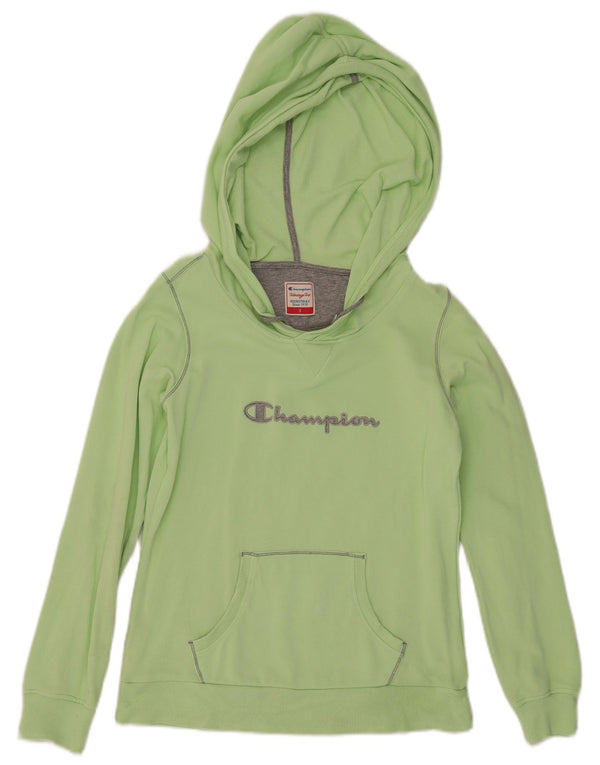 Champion Pull à capuche graphique Heritage Fit pour femme UK 10 Petit Vert